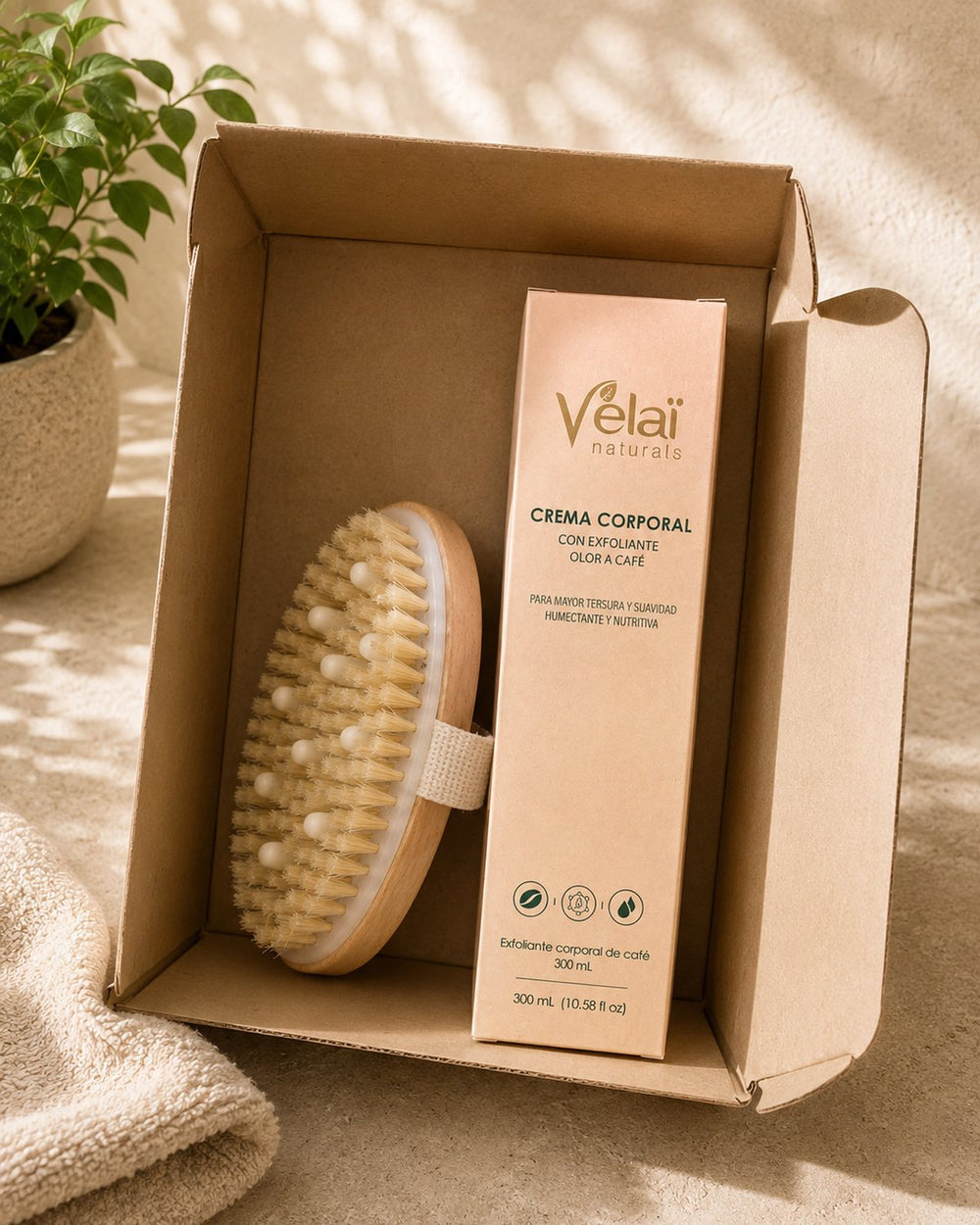 Dúo exfoliante · crema + cepillo · 5