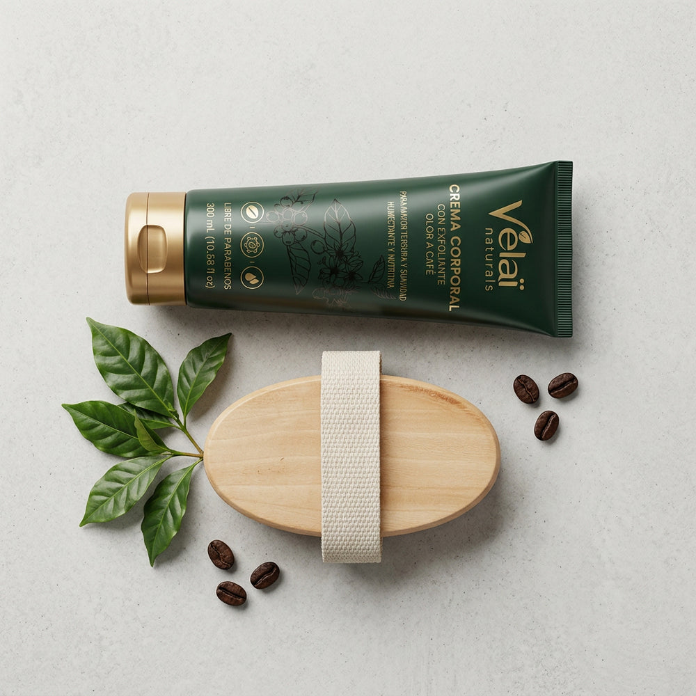 Dúo exfoliante · crema + cepillo · 2